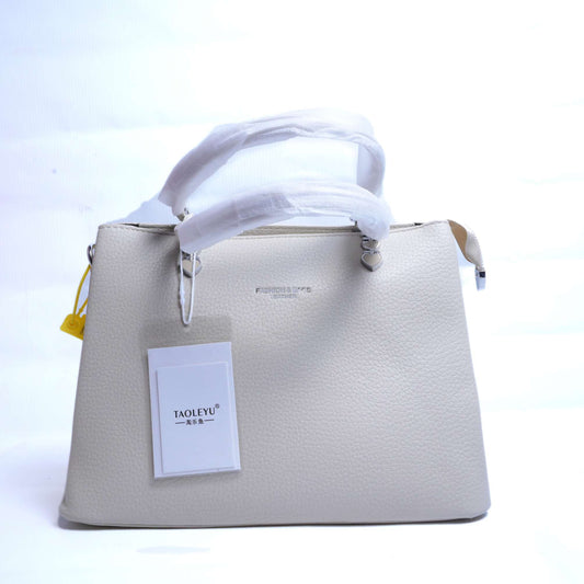 Lightweight Grey Leather Bag with Multiple Compartments – Organized Elegance by El Rosey