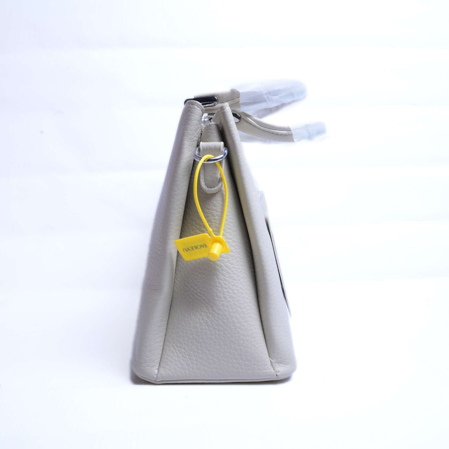 Lightweight Grey Leather Bag with Multiple Compartments – Organized Elegance by El Rosey